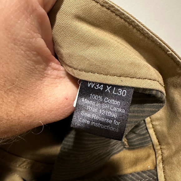 Weatherproof Tan 5 Pocket pants. Canvas material  Size 34x30. Seldom Worn - Picture 5 of 5